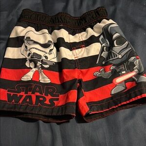 🌈4/$25🌈 Star Wars Kids Striped Swim Trunks
